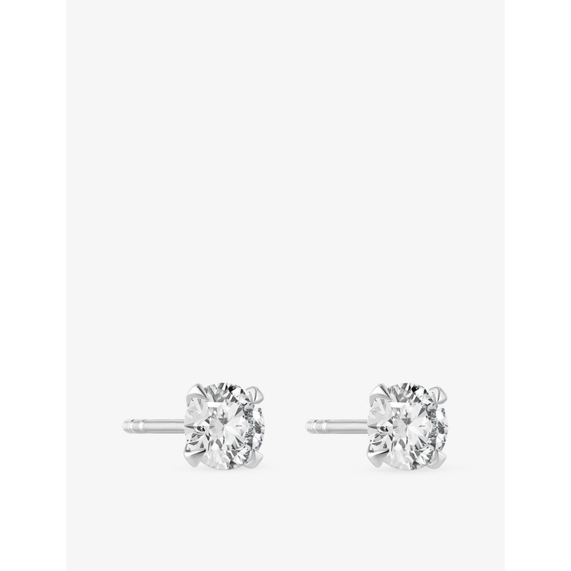 Sif Jakobs solitaire earrings 0.50ct lab grown diamond 14ct white gold, UK version