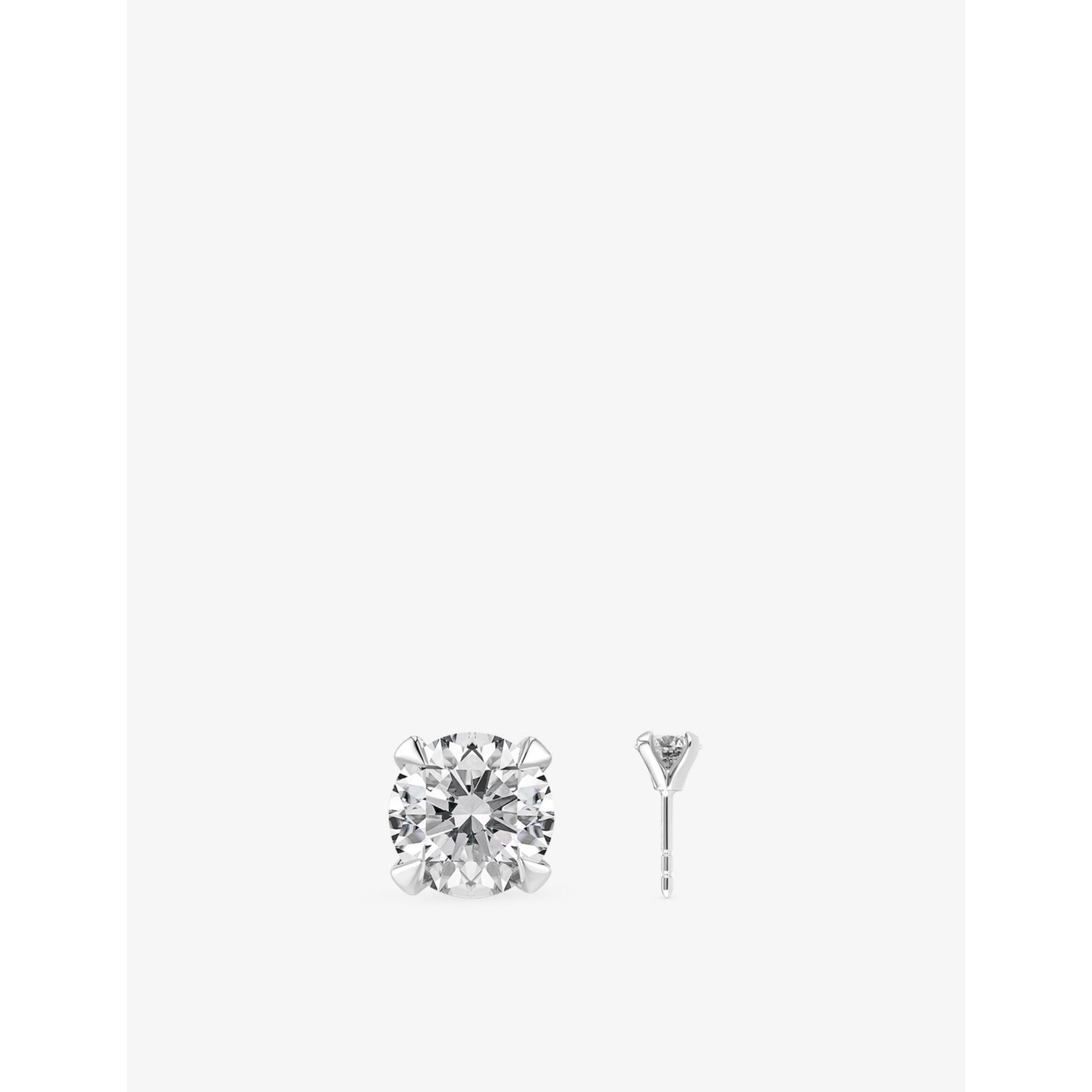 Sif Jakobs solitaire earrings 0.50ct lab grown diamond 14ct white gold, UK version