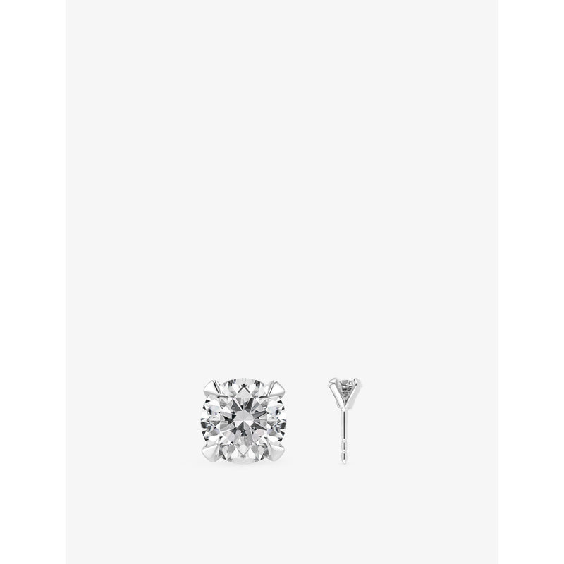Sif Jakobs solitaire earrings 0.50ct lab grown diamond 14ct white gold, UK version