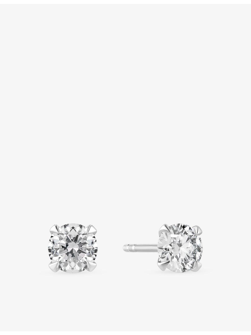 Sif Jakobs solitaire earrings 0.50ct lab grown diamond 14ct white gold, UK version
