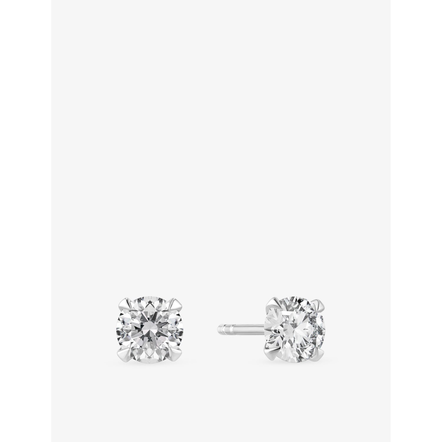 Sif Jakobs solitaire earrings 0.50ct lab grown diamond 14ct white gold, UK version