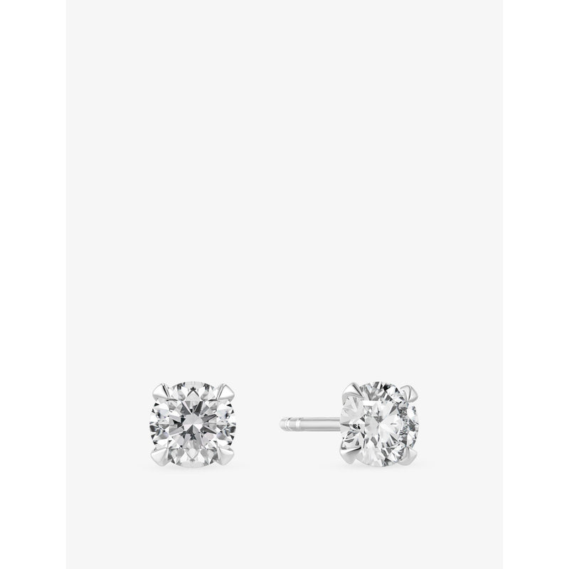 Sif Jakobs solitaire earrings 0.50ct lab grown diamond 14ct white gold, UK version