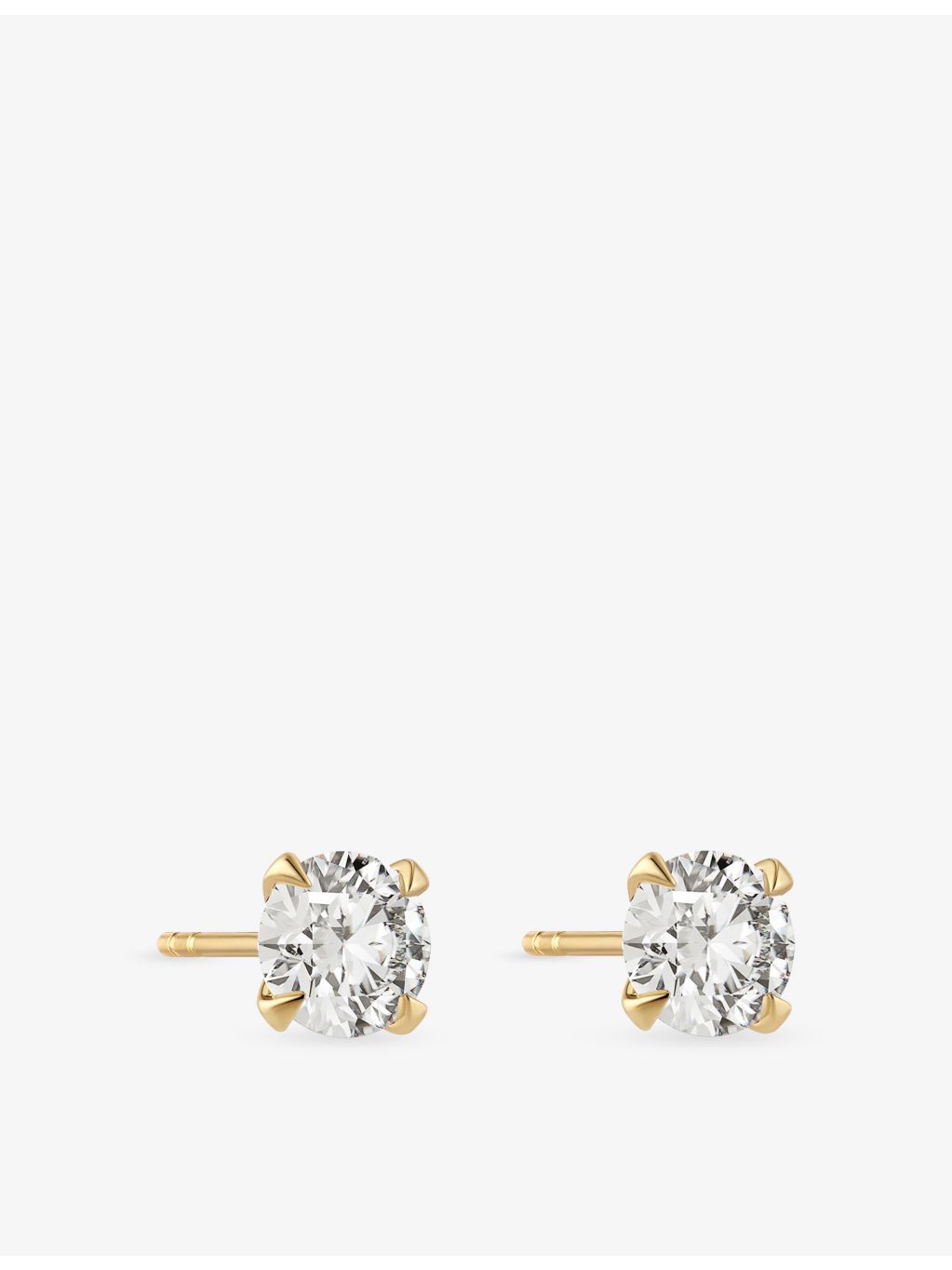 Sif Jakobs 14ct gold lab grown diamond earrings 1.00ct (British brand)