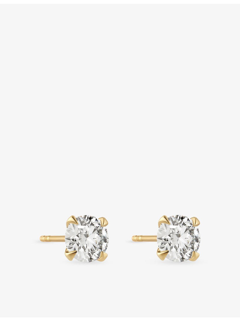 Sif Jakobs 14ct gold lab grown diamond earrings 1.00ct (British brand)
