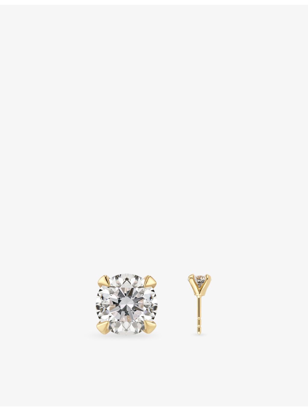 Sif Jakobs 14ct gold lab grown diamond earrings 1.00ct (British brand)