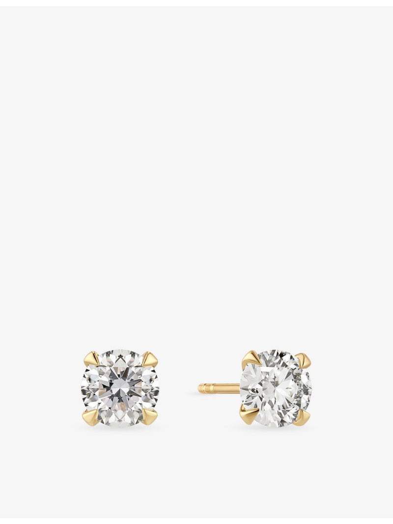 Sif Jakobs 14ct gold lab grown diamond earrings 1.00ct (British brand)