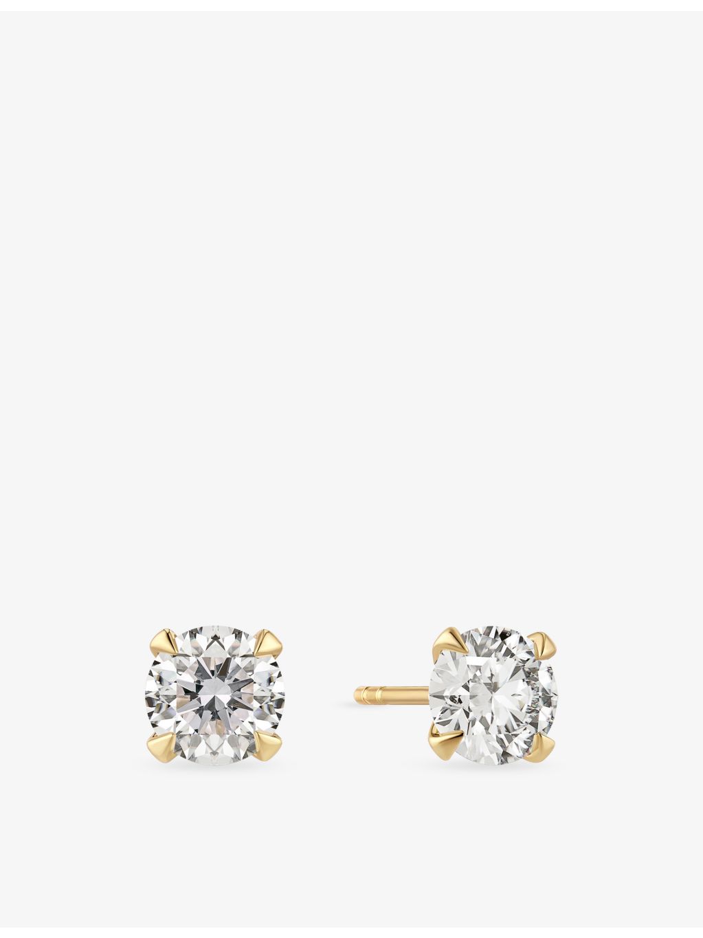 Sif Jakobs 14ct gold lab grown diamond earrings 1.00ct (British brand)