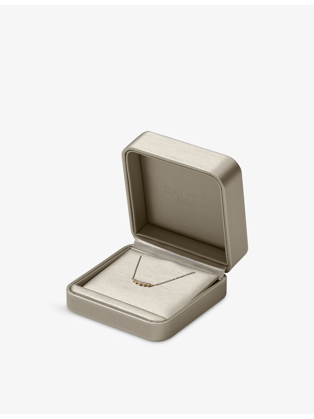 Sif Jakobs 14ct yellow gold lab-grown diamond necklace 45cm, UK version