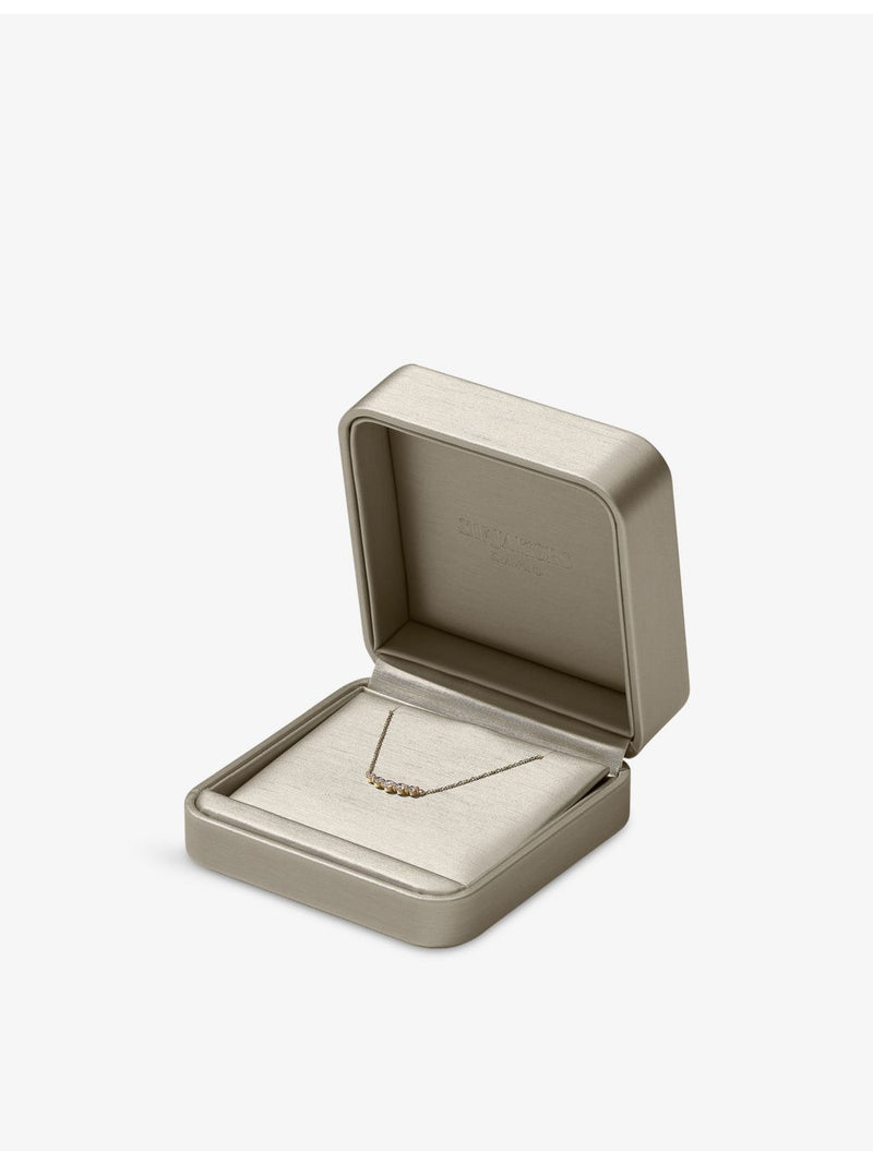 Sif Jakobs 14ct yellow gold lab-grown diamond necklace 45cm, UK version