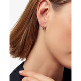 Sif Jakobs 14ct gold hoop earrings with lab-grown diamond - British product