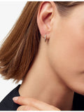 Sif Jakobs 14ct gold hoop earrings with lab-grown diamond - British product