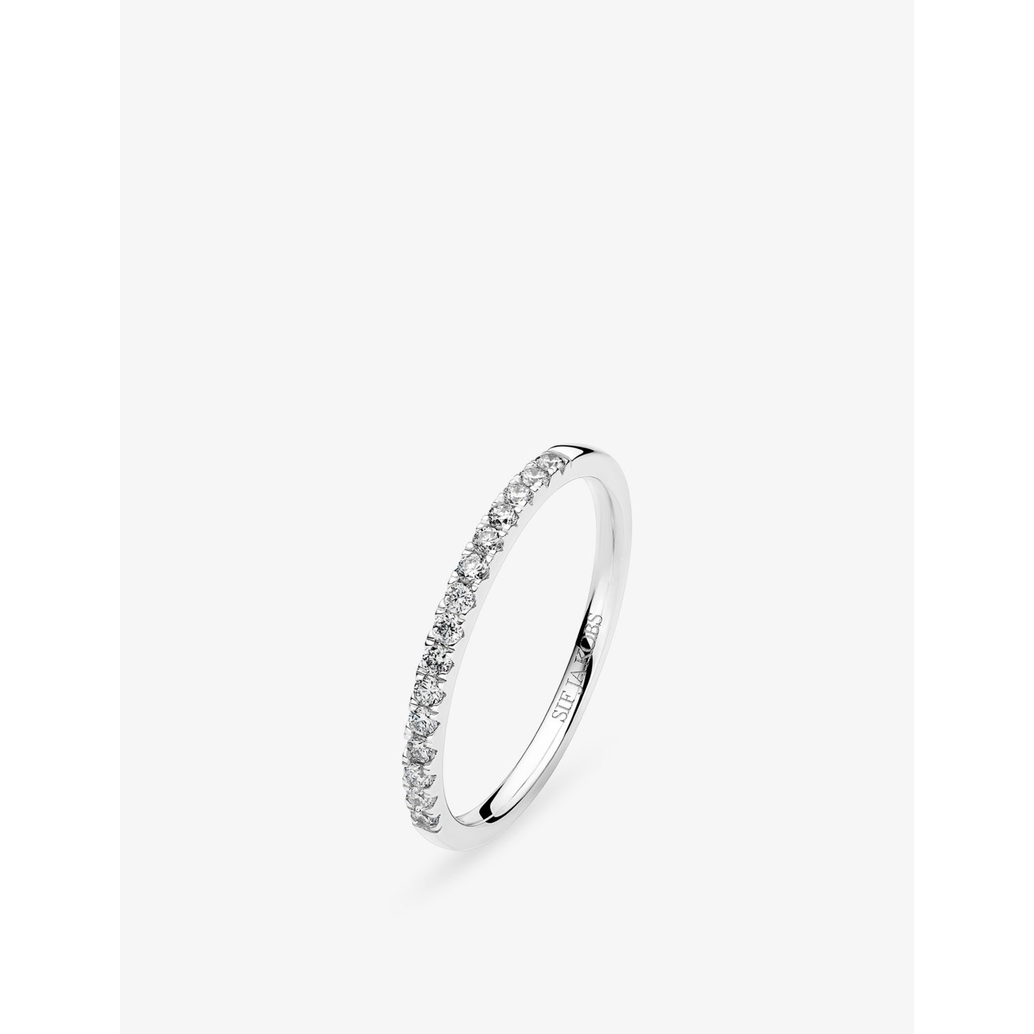 Alba 14ct White-Gold And 0.23ct Lab-Grown Diamond Ring - K