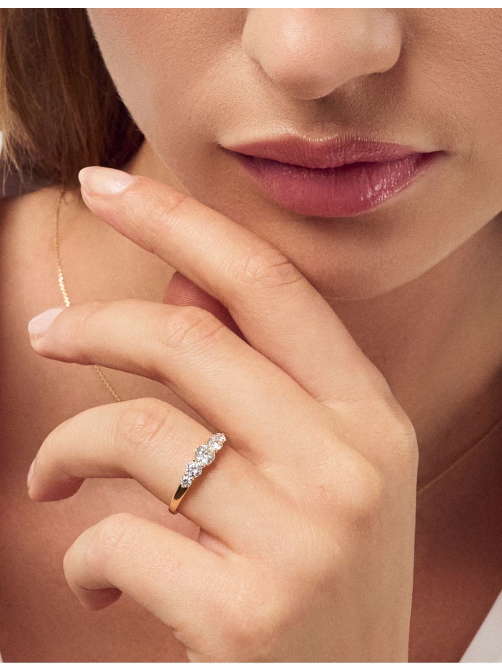 Sif Jakobs 14ct yellow gold and 0.67ct lab-grown diamond ring, UK version