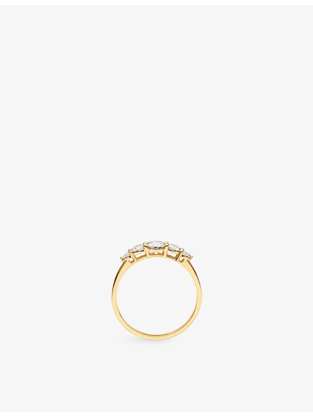 Sif Jakobs 14ct yellow gold and 0.67ct lab-grown diamond ring, UK version