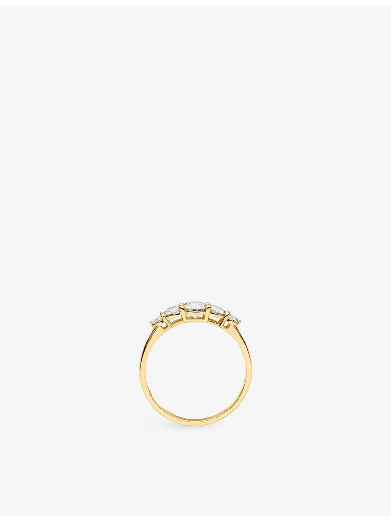 Sif Jakobs 14ct yellow gold and 0.67ct lab-grown diamond ring, UK version