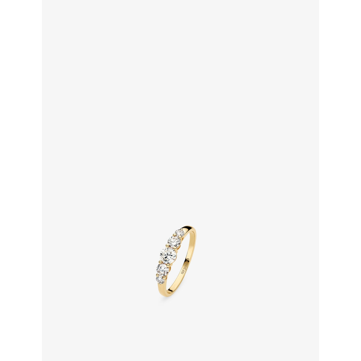 Tiara 14ct Yellow-Gold And 0.67ct Lab-Grown Diamond Ring - K