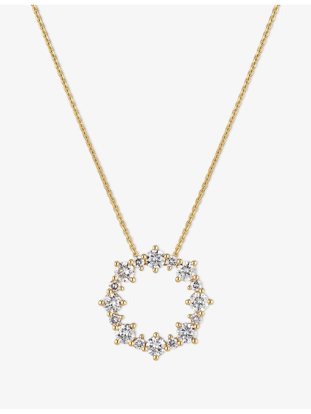 Sif Jakobs necklace 14ct yellow gold lab-grown diamond 0.81ct, imported from the UK