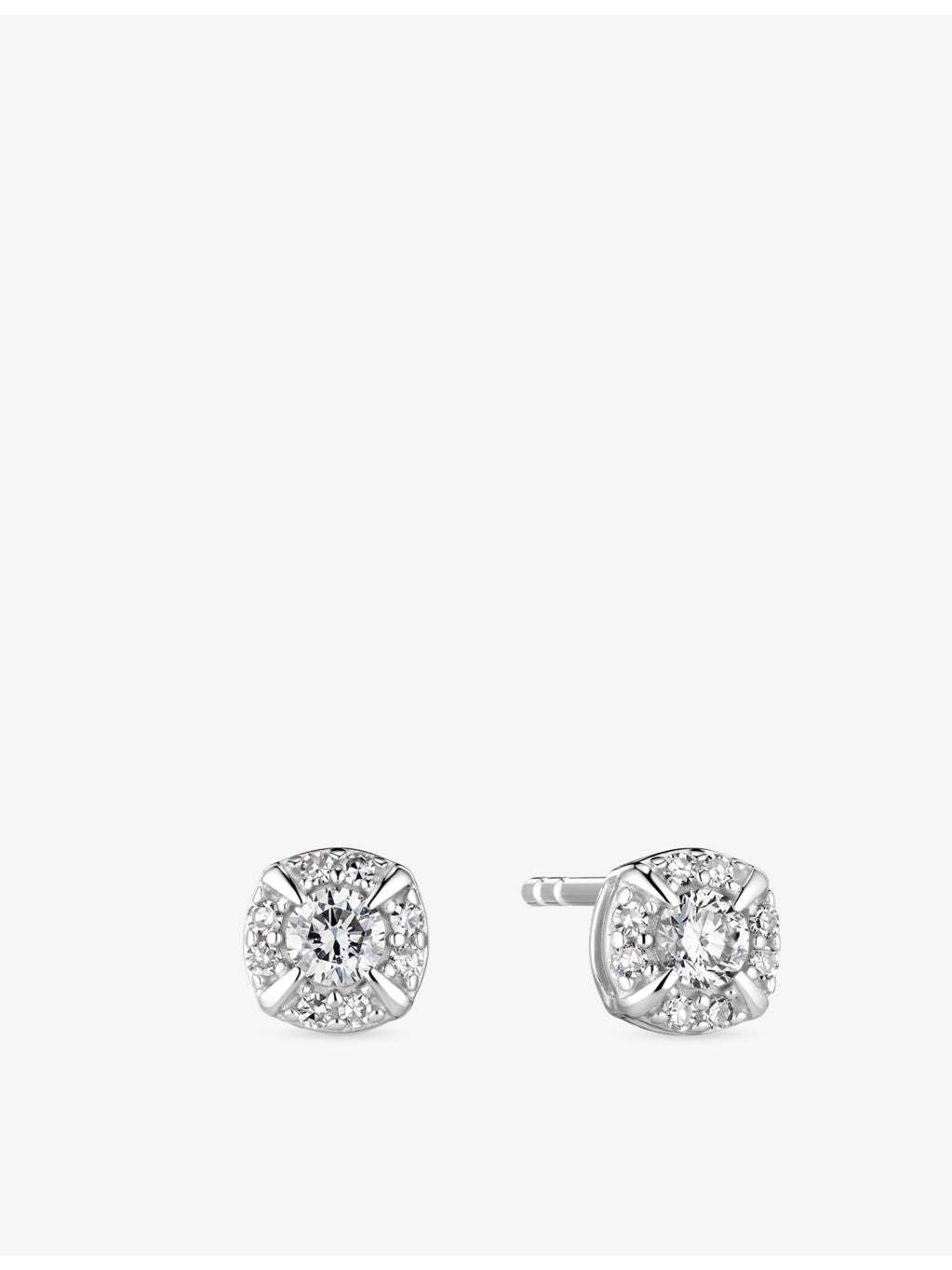 Sif Jakobs 0.17ct lab grown diamond studs 14ct white gold - British product