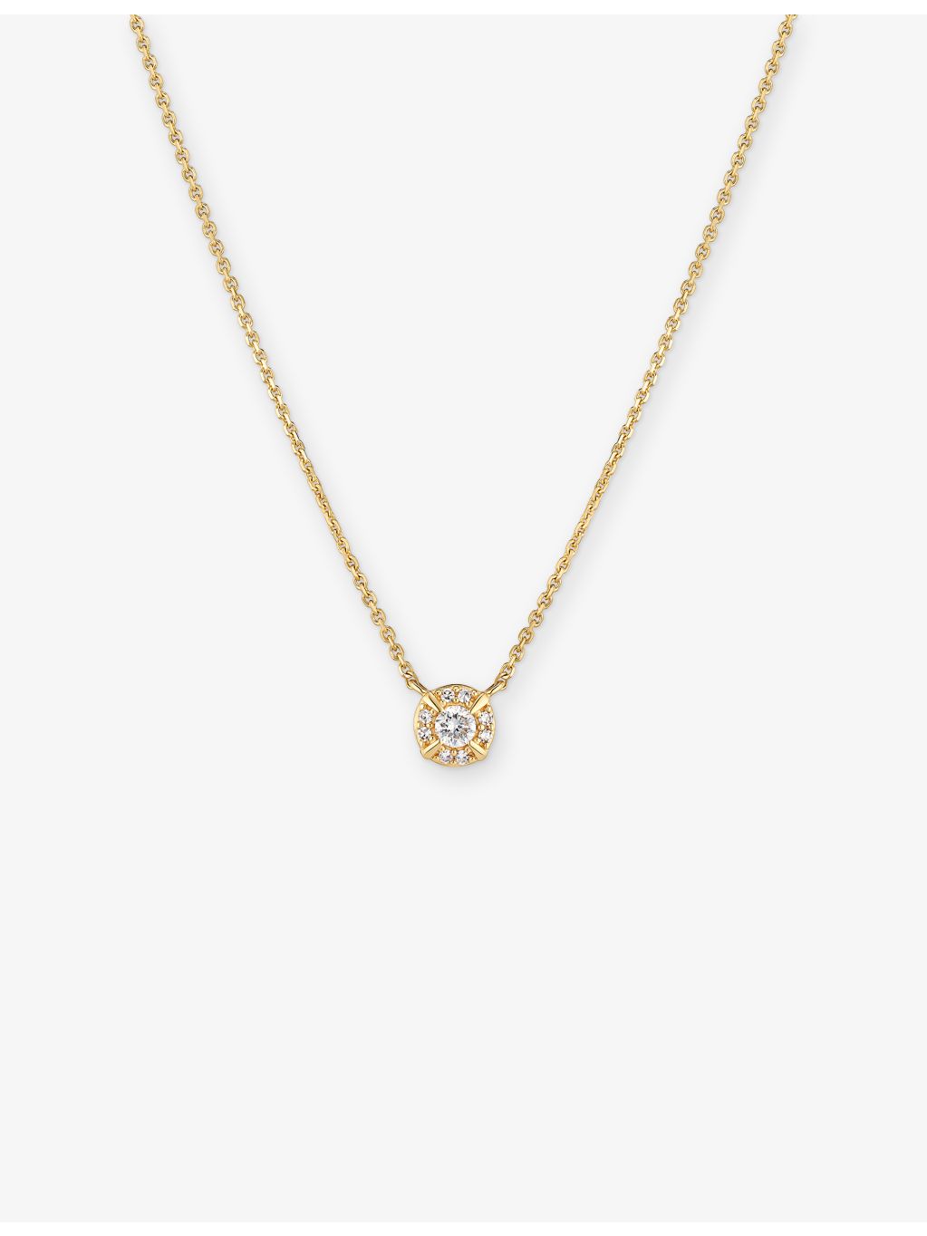 Sif Jakobs 14ct gold lab grown diamond necklace 0.09ct - British product