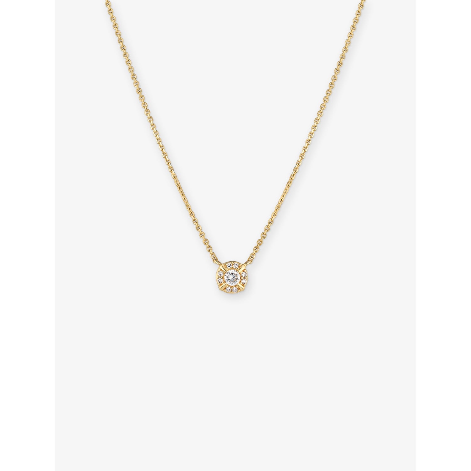 Sif Jakobs 14ct gold lab grown diamond necklace 0.09ct - British product