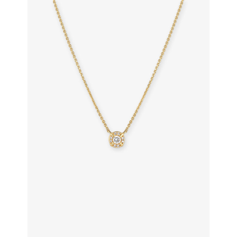 Sif Jakobs 14ct gold lab grown diamond necklace 0.09ct - British product