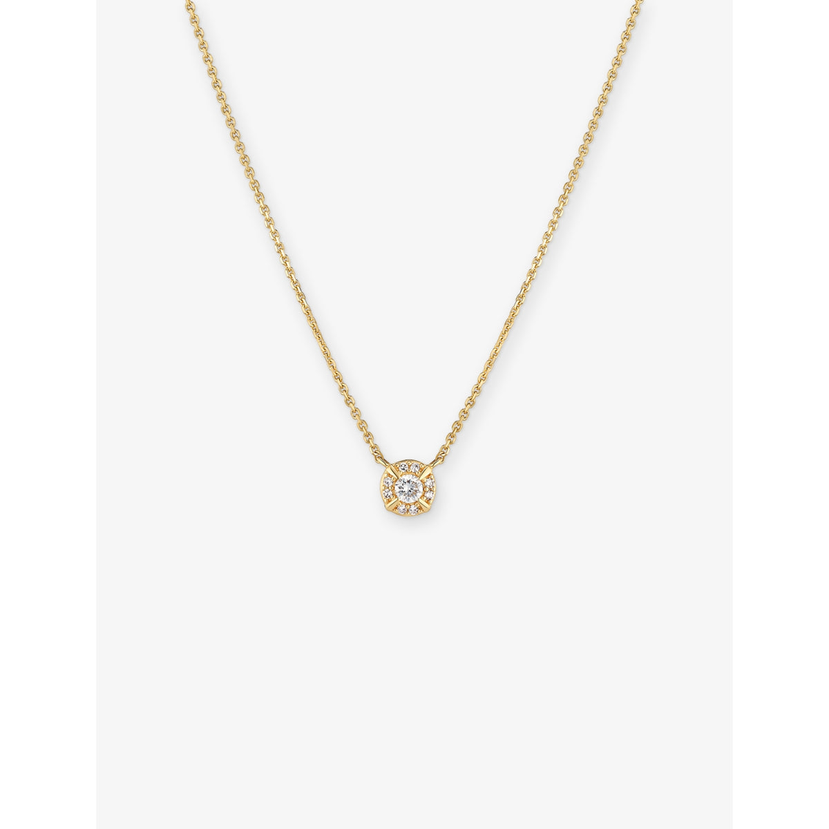 Sif Jakobs 14ct gold lab grown diamond necklace 0.09ct - British product