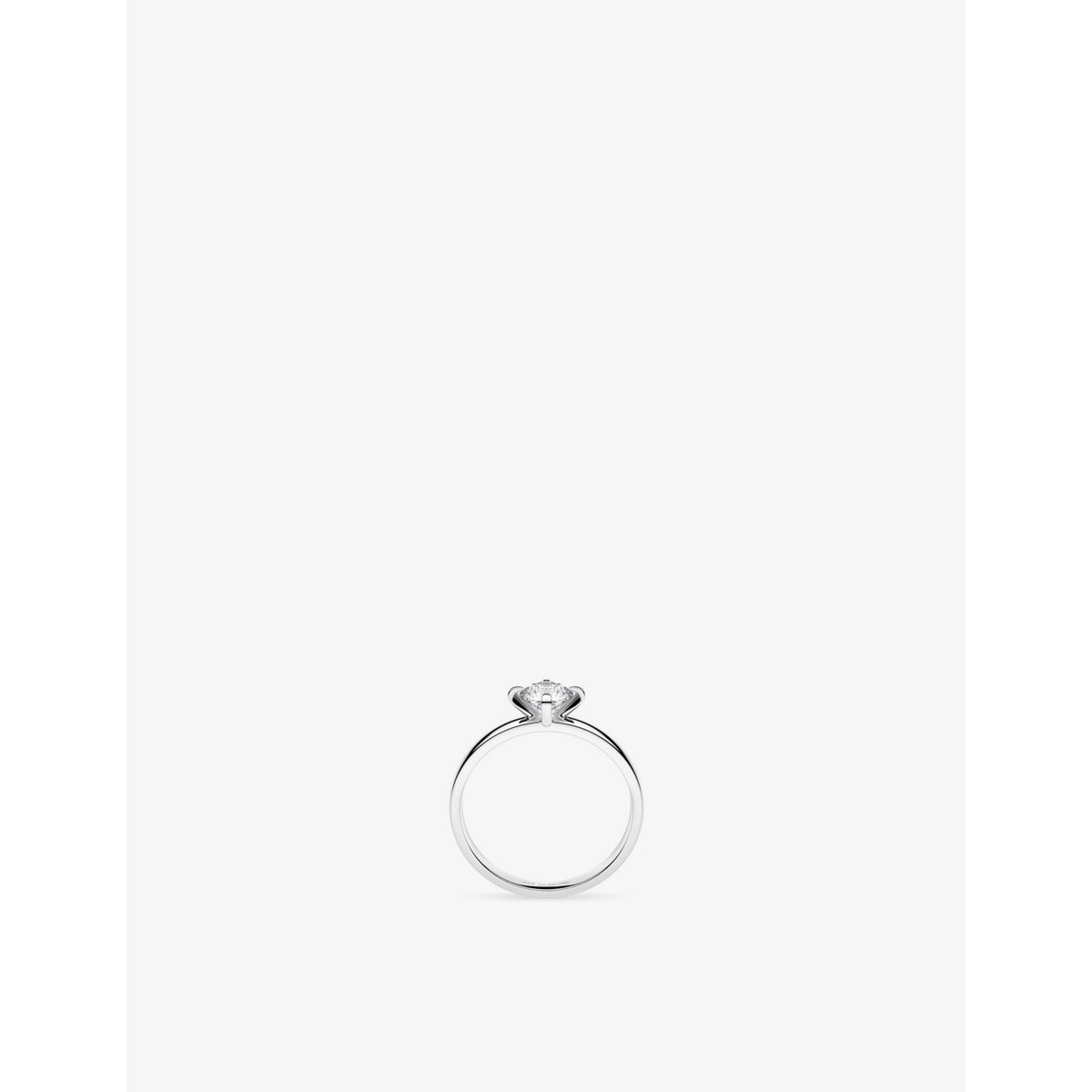 Venice 14ct Yellow-Gold And 0.50ct Lab-Grown Diamond Ring - WHITE GOLD - K