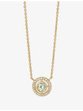 Astley Clarke aquamarine diamond pendant necklace 14ct gold - British product