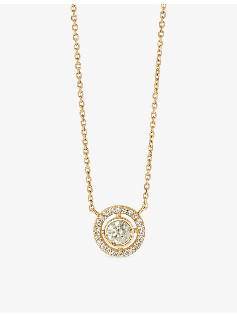 Astley Clarke 14ct yellow gold lab-grown diamond pendant, UK version