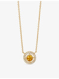 Astley Clarke citrine diamond pendant necklace, UK version