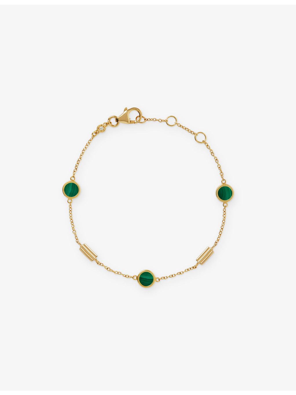 Astley Clarke malachite bracelet 18ct yellow gold, UK version