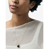 Astley Clarke Stilla onyx locket necklace 18ct yellow gold (British brand)