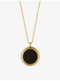 Astley Clarke Stilla onyx locket necklace 18ct yellow gold (British brand)