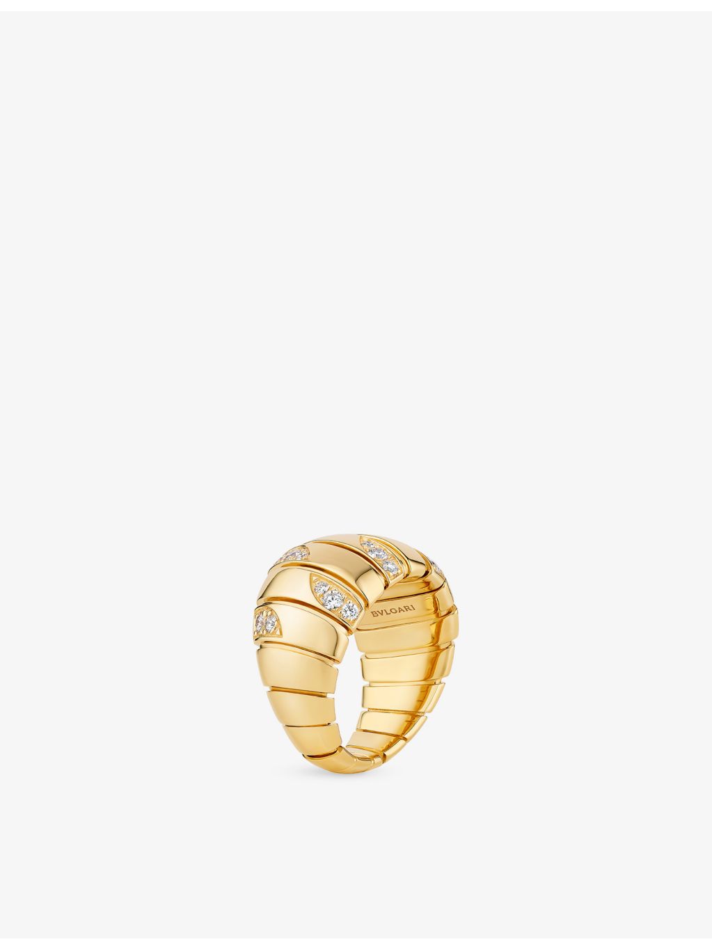 Bvlgari ring 18ct yellow gold diamond 0.61ct - British product