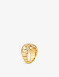 Bvlgari Tubogas 18ct Yellow-Gold and 0.61ct Diamond Ring
