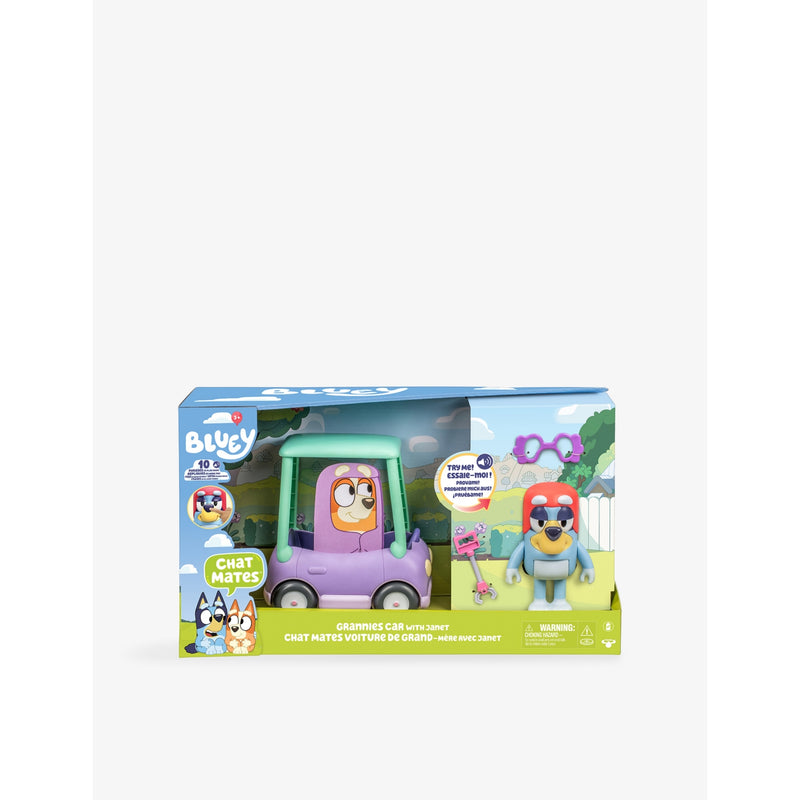 Bluey Chat Mates and Grannis Car Playset figure vehicle, UK version