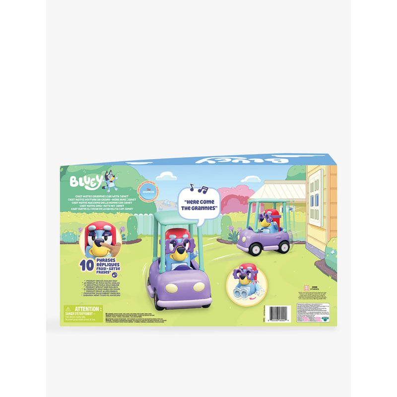 Bluey Chat Mates and Grannis Car Playset figure vehicle, UK version