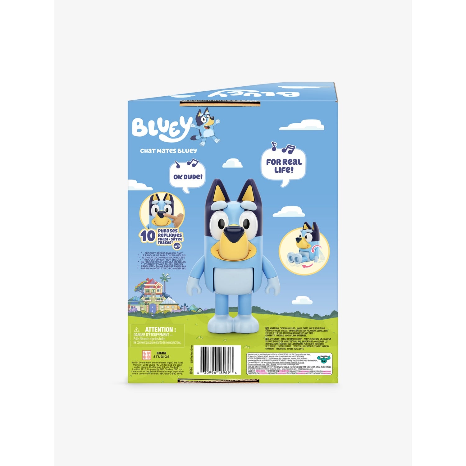 Bluey Chat Mates single figure 15.2cm - British product