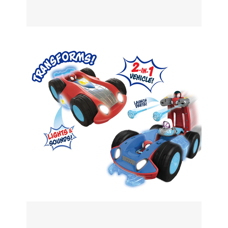 Marvel Spidey Flip and Reveal Cruiser vehicle toy 33cm - British product