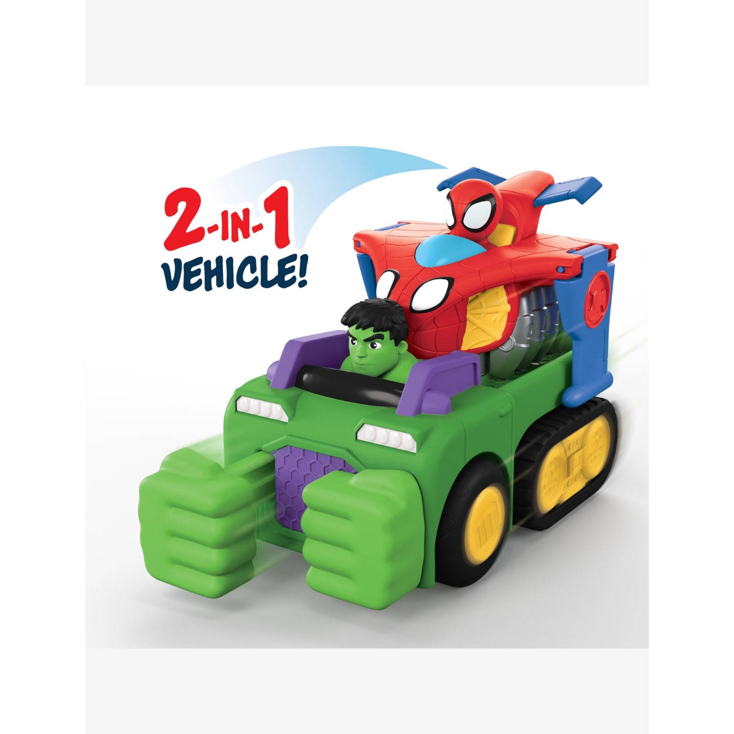MARVEL Spidey and His Amazing Friends Team Up Tank toy - British product