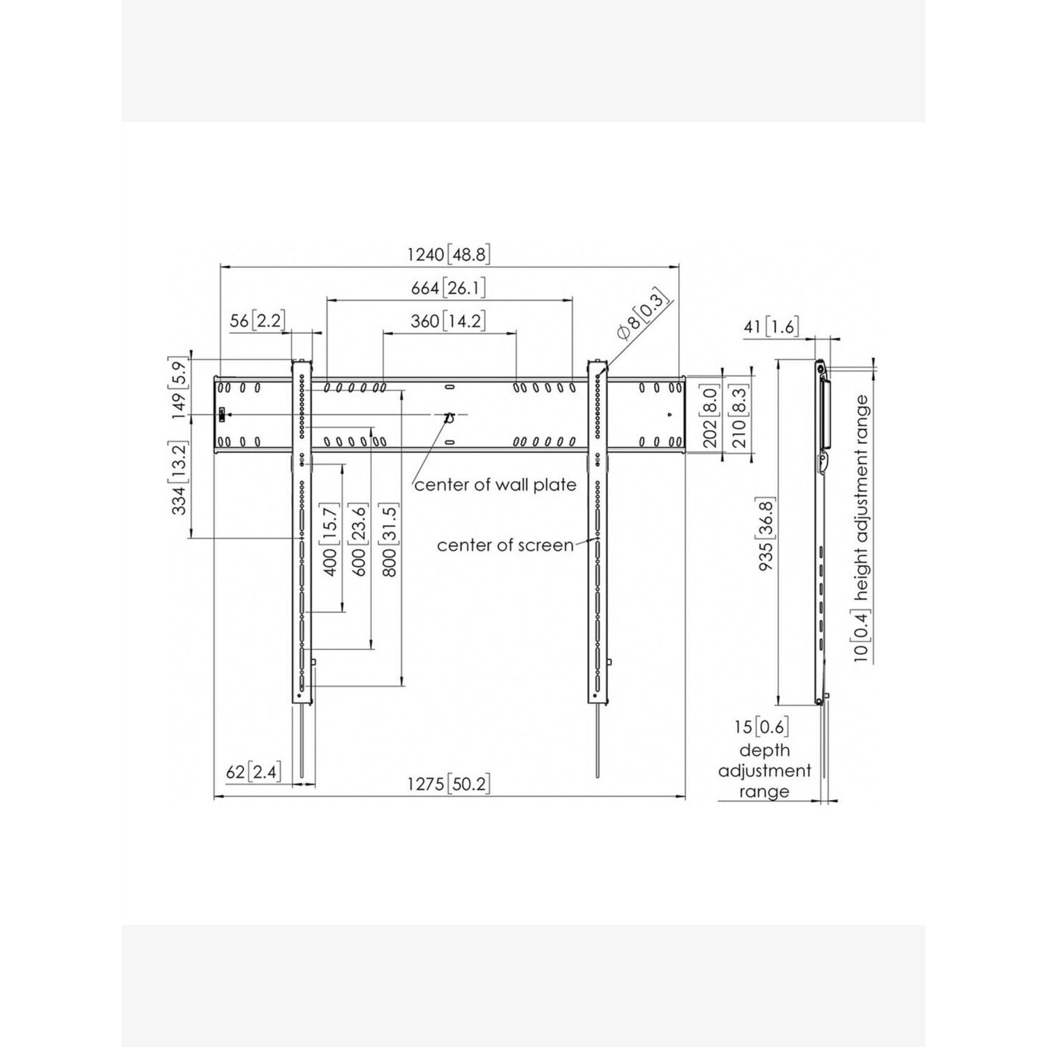 Vogel's PFW 6900 wall mount for 80-120 inch displays - British product
