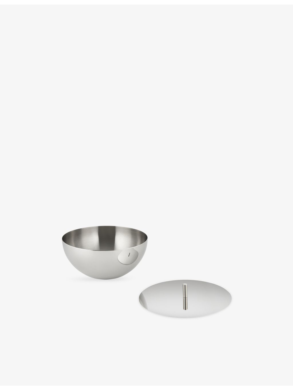 Alessi Rocc small stainless-steel candle holder 12cm - British product