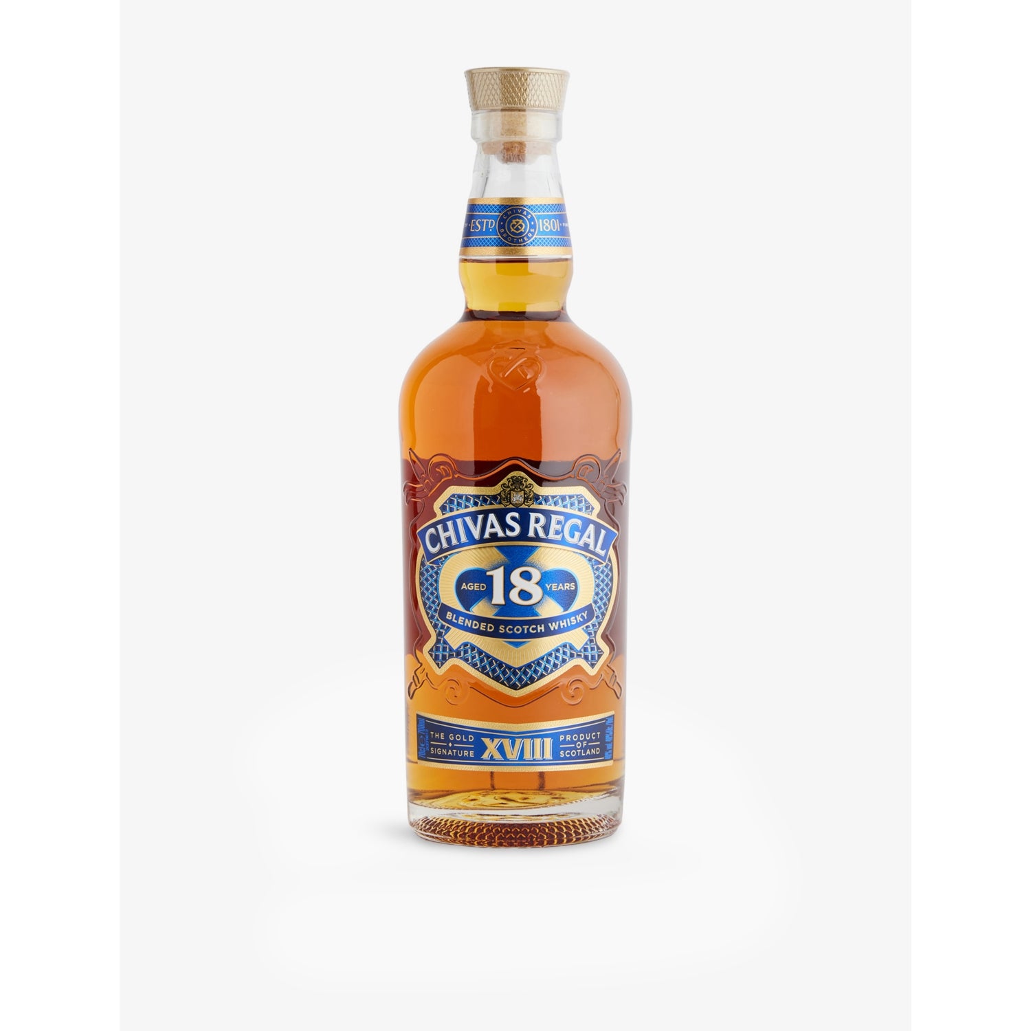 Chivas Regal 18 year old blended Scotch whisky 700ml - British product
