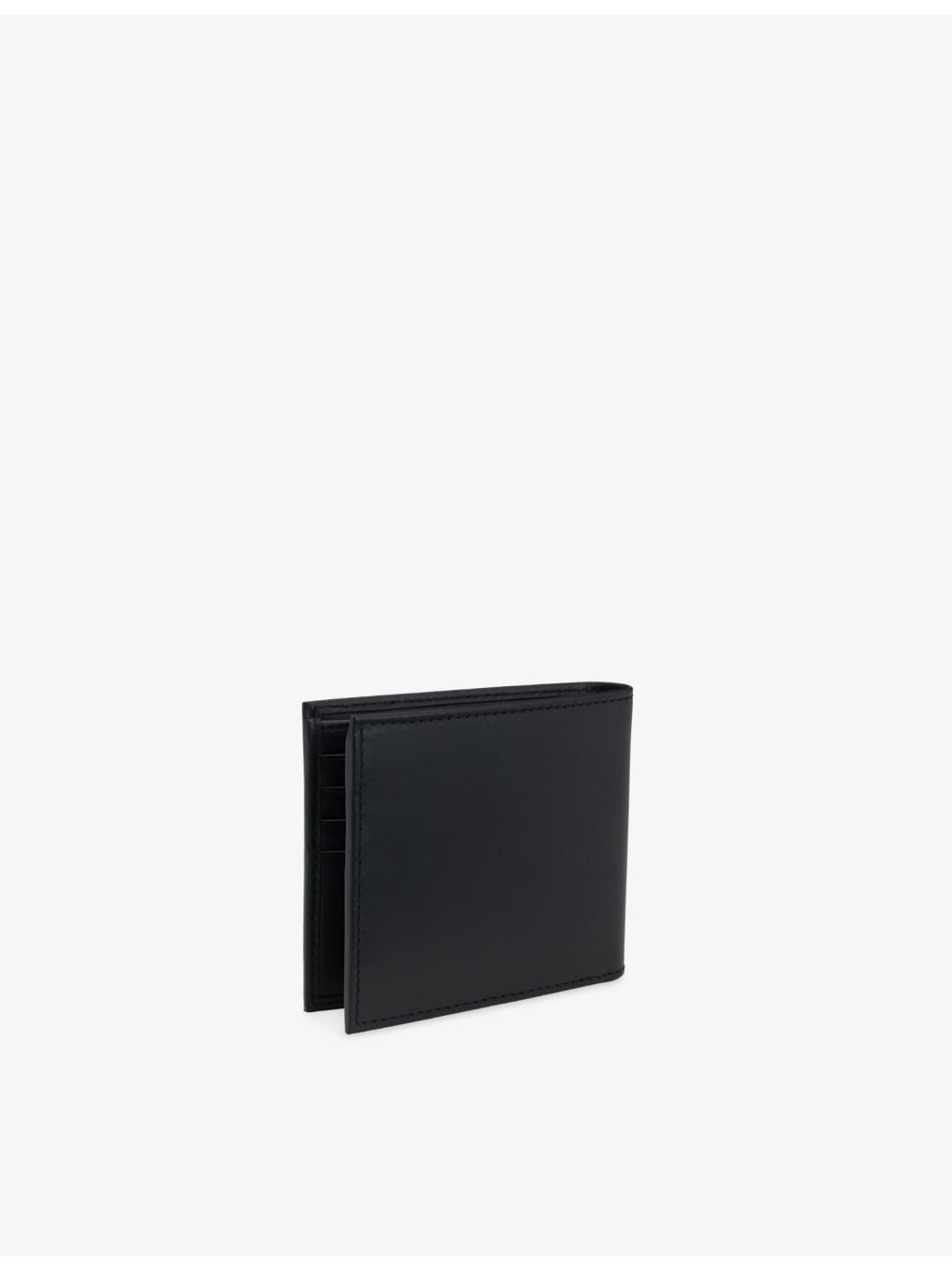 BOSS logo plaque leather folding wallet (British brand)