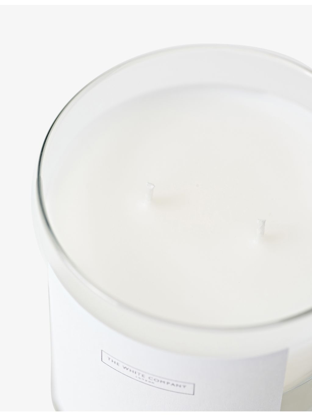 The White Company Santa Rosa scented candle two-wick 280g - British product