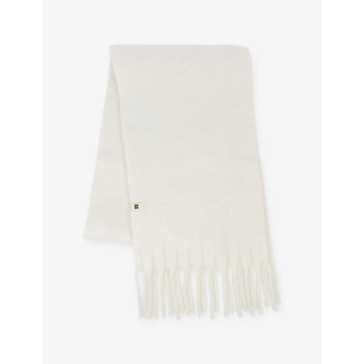 selfridges Sweaty Betty Soft Cloud Wool-Blend Tassel Scarf- Buy online at McGrocer