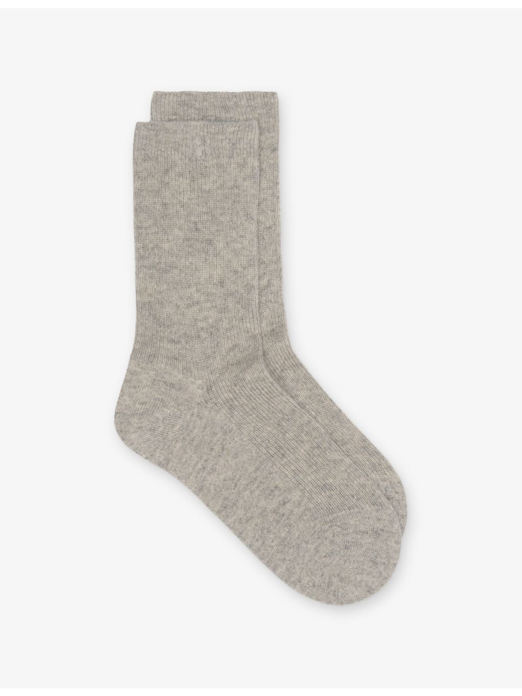 Sweaty Betty logo-embroidered cashmere crew socks, UK version
