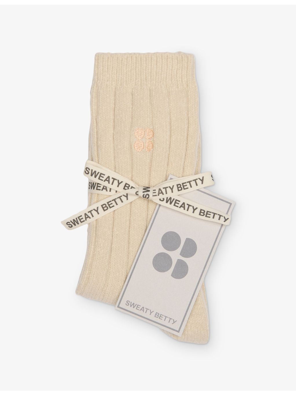 Sweaty Betty cosy ribbed stretch-knit socks, imported from the UK