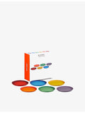 Le Creuset rainbow stoneware coupe side plates 22cm, UK version