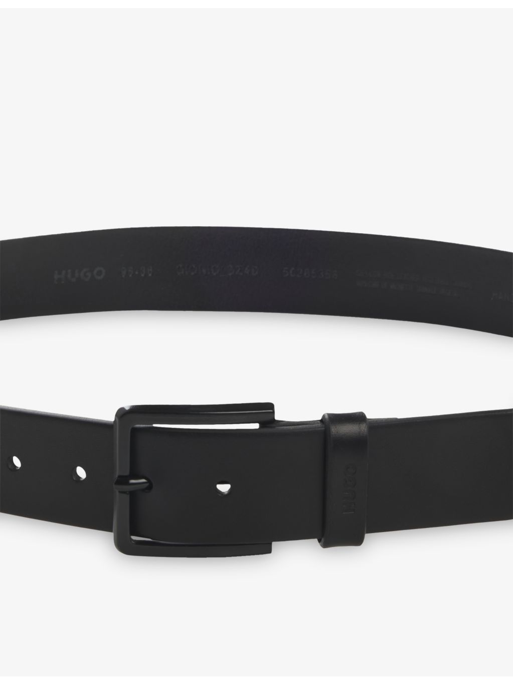 BOSS Logo-Keeper leather belt 4cm width (British brand)